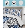 thumbnail image 3 of Twin Quilt Bedding Set, Coastal Sea Turtles Reversible Summer Quilt 3 Pieces, Blue Summer Coral Ocean Beach Lightweight Bedspreads Coverlets with 2 Pillow Shams for All Seasons, 3 of 5