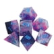 thumbnail image 2 of Juego de dados de 7 Uds., dados poliédricos de colores de resina con remolino de cielo estrellado para juego de mesa, 2 of 8