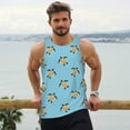 thumbnail image 6 of Gukieu Turtle Print Men's Quick Dry Fitness Vest, Round Neck Sleeveless Fitness Bodybuilding Top-3X-Large, 6 of 7