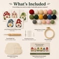 thumbnail image 6 of Gnome Punch Needle Coasters Kit, All-In-One Embroidery Craft Set, Beginner Friendly Punch Needle Kit for Adult DIY Home Kitchen Decor, 6 of 8