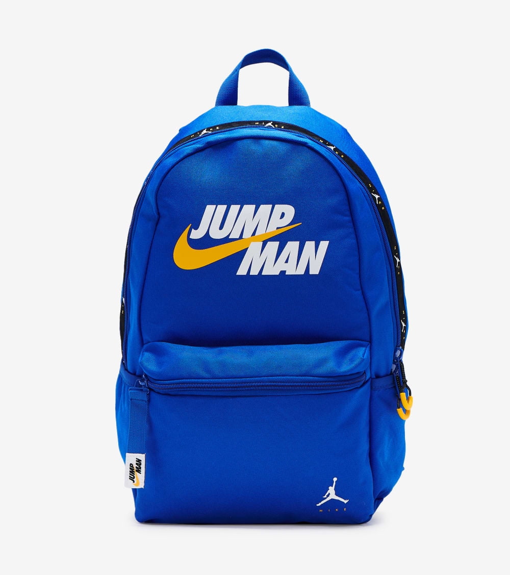 Final medio Fiordo Nike Jordan Jumpman Unisex Backpack Hyper Blue Yellow Black White 9A0551  U5H Sz L (16"H X 13"D X 6"W) - Walmart.com