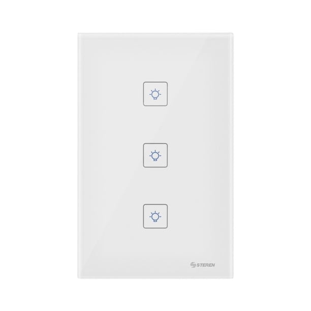 Apagador WiFi Steren Triple de Pared