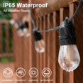 thumbnail image 3 of alitade S14 Cadena de luces LED para exteriores inastillable IP65, paquete de 4 x 27 pies (máximo 918 pies) luces exteriores para luces de patio, luces exteriores impermeables para iluminación exterio, 3 of 5