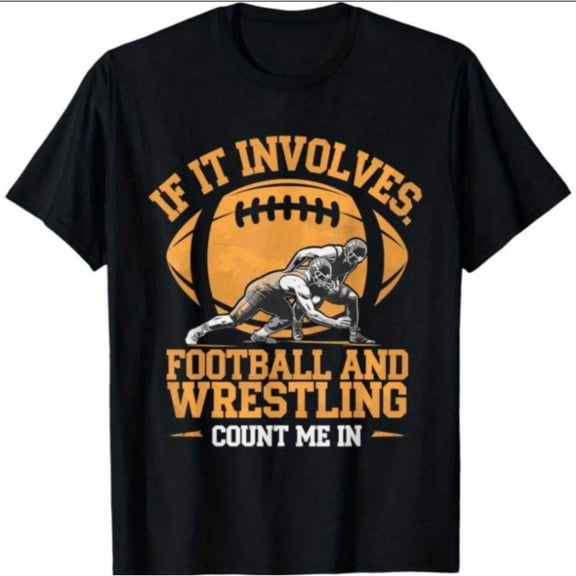Boys Football And Wrestling Graphic T- Shirt, T-Shirt for Kids Youth, 180gsm, 100% Cotton