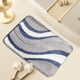 thumbnail image 1 of Alfombra Multifuncional de Poliéster Azul de 40 X 60 Cm | Antideslizante, Suave y Estampada, para Dormitorio, Sala de Estar, Balcón y Oficina | Acogedora Alfombra para Sofá o Mesa de Centro, 1 of 6