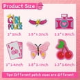 thumbnail image 4 of J.CARP 45 Pieces Pink Iron on Patch, Girls Iron on Patches Set, Sew on/Iron on Embroidered Patch Applique for Clothes, Dress, Hat, Jeans, DIY Accessories, 4 of 6