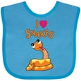 thumbnail image 3 of Inktastic I Love Snakes Boys or Girls Baby Bib, 3 of 4