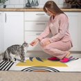 thumbnail image 3 of Orange Boho Geometric and Plant Pattern Kitchen Rugs Sets Of 2,Anti Fatigue Kitchen Mat Rugs Non Slip Washable,Decorative Kitchen Floor Mats for Kitchen,Sink,Laundry,17"x30"+17"x47", 3 of 7