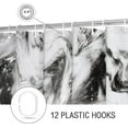 thumbnail image 6 of Black and White Shower Curtain, Abstract Marble Shower Curtain for Modern Bathroom Decor, Waterproof Fabric Shower Curtain Set with Hooks, 72 x 72, 6 of 6