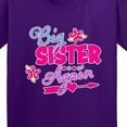 thumbnail image 4 of Inktastic Big Sister Again with Flowers and Arrow Youth T-Shirt, 4 of 5