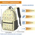thumbnail image 3 of Unicorn and Lightning Yellow Pattern 17" School Backpacks for Teens,Waterproof Oxford Fabric,S-Shape Padded Straps for School,Travel,Hiking,Camping, 3 of 6