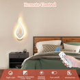 thumbnail image 3 of Lámparas de pared con diseño de instalación 2 en 1, aplique de interior moderno, luz LED de 10 W para pasillo, dormitorio, juego de 2 luces de pared de acrílico de aluminio de alta calidad con, 3 of 5