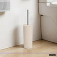 thumbnail image 4 of Superio Ribbed Collection - Eco-Friendly Decorative Plastic Toilet Bowl Brush and Holder Set, (2 Pack) Cleaner Scrubber for Bathroom, 4 of 7