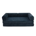 thumbnail image 1 of Sofá Cama De Espuma Sellada Al Vacío 2 Plazas Japandi Tenka Navy Blue, 1 of 6