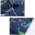 thumbnail image 2 of JiAmy Girls Boys Rain Jackets Hooded Windbreakers Waterproof Windproof Lightweight Fleece Lining Cotton Raincoats Jacket,4-13 Years, 2 of 5