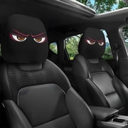 JASKFLY Car Seat Covers Funny Car Print Headrest Cover Universal Stretchy Style Elastic Mesh 26x28cm 1-Pack,Home Textiles|Polyester,B