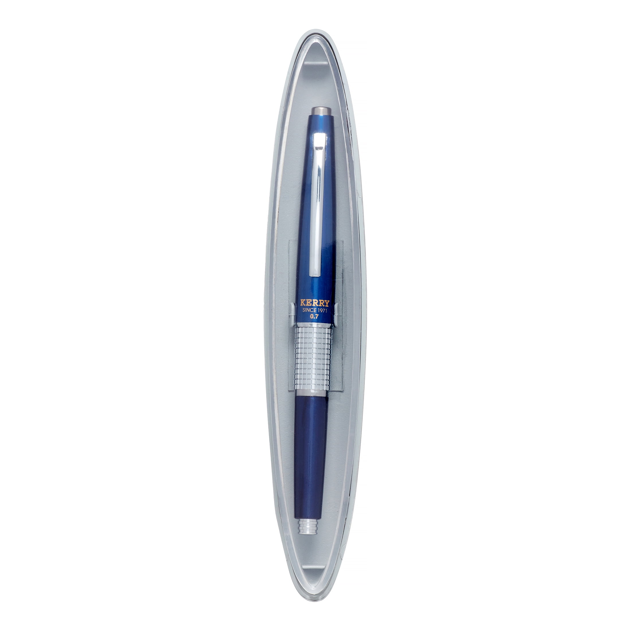 P1037C Blue Barrel Pentel Sharp Kerry .7mm Pencil New in Clear Plastic Case 