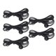 thumbnail image 1 of Cable de electrodo TENS, alambre de electrodo de 5 piezas Cable conductor de electrodo negro Cable TENS Valor inmejorable, 1 of 9