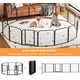 thumbnail image 5 of Professional 8 - panel foldable metal dog playpen, 24 - pulgada height, stainless steel, portable pet fence secure lock, modular indoor/outdoor exercise pen small, medium, grande dogs, cats y..., 5 of 5