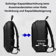 thumbnail image 2 of Slim Expandable Business Backpack for Men Waterproof Travel Laptop Bag with USB Port, 2 of 5