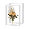 thumbnail image 1 of 2-Pack Dried Flower Frame, 8 x 12 Inch Double Acrylic Wooden Dried Flower Photo Floating Frame [White], 1 of 7