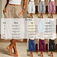thumbnail image 3 of Ltctricy Wide Leg Capri Pants for Women Loose Fit Drawstring Lounge Pants with Pockets Comfy Casual Yoga Pants(Yellow,X-Large), 3 of 7