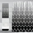 thumbnail image 1 of HOARBOEG Rideau de Salle de Bain Imperméable Tissu Antidérapant Non Perforé Rideau de Toilette Haut de Gamme Rideau de Porte de Douche, 1 of 7