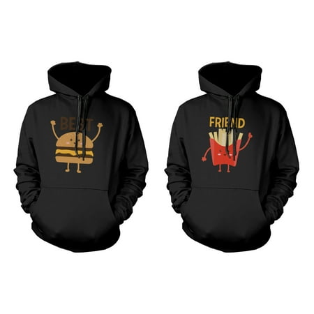 Burger and Fries BFF Hoodies Best Friend Matching Hooded