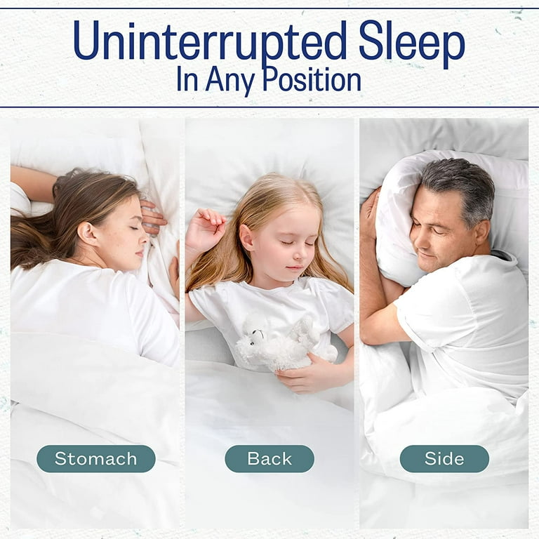 Sleep Restoration Gel Pillow - 2 Pack King Best Hotel Quality Comfortable & Gel