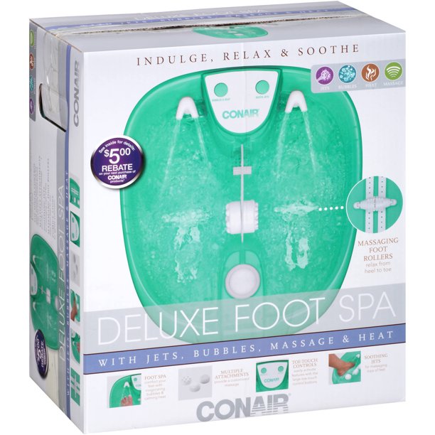 Conair Deluxe Foot Spa Green Walmart Com Walmart Com