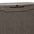 thumbnail image 4 of Uforic 100 Gallon large Deck Box, Outdoor Resin Storage Box, Outdoor Container for Patio Garden, Waterproof, Lockable, Light Brown, 4 of 8
