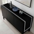 thumbnail image 5 of Black Table Runner 72 Inches Long, Modern Geometric Abstract Art Aesthetics Kitchen Coffee Dining Table Decoration for Home Party Birthday Wedding Home Decor 14x72 Inches, 5 of 8
