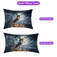 thumbnail image 5 of Happy Halloween Shih Tzu Witch Pumpkins Bats Quilt Pillowcase Lion Dog Lover Gifts Throw Pillow Cover Bed Home Decor - 13012, 5 of 5