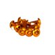 thumbnail image 1 of Sonducket Paquete de 12 tornillos universales para freno de bicicleta T25 M5x10mm, tornillos para frenos de disco de acero aleado, accesorios de Ciclismo Naranja Sonducket OD022339-04, 1 of 6