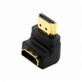 thumbnail image 4 of SatelliteSale Digital HDMI Macho a hembra Ángulo derecho 4K HDR PVC Adaptador negro (90 grados), 4 of 6