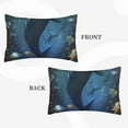 thumbnail image 2 of Daiia Underwater Dolphin Bedding Waterproof Pillow Protector Zippered Queen – Bed Bug Proof Pillow Encasement-16"x24", 2 of 6