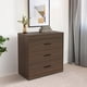 thumbnail image 1 of Productos Cómoda 80cm 3 Cajones Fiori Cafe Mobi Muebles Moderno, 1 of 5