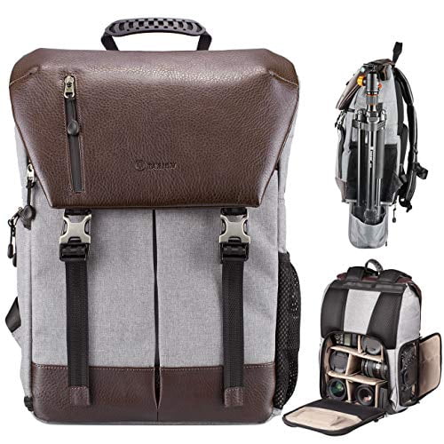 TARION Camera Backpack Waterproof Camera Bag Waterproof Certified IPX5  Large Capacity Side Access with 15.6 Inch Laptop Compartment Rain Cover for  
