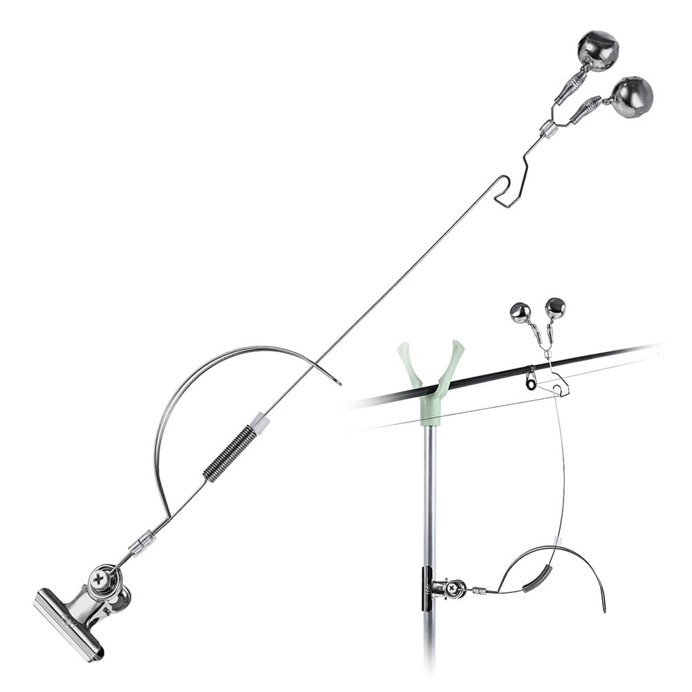 Fishing-Rod Bell Alarm Stainless-Steel Fishing Clip Indicator Bite Loop  Alarm