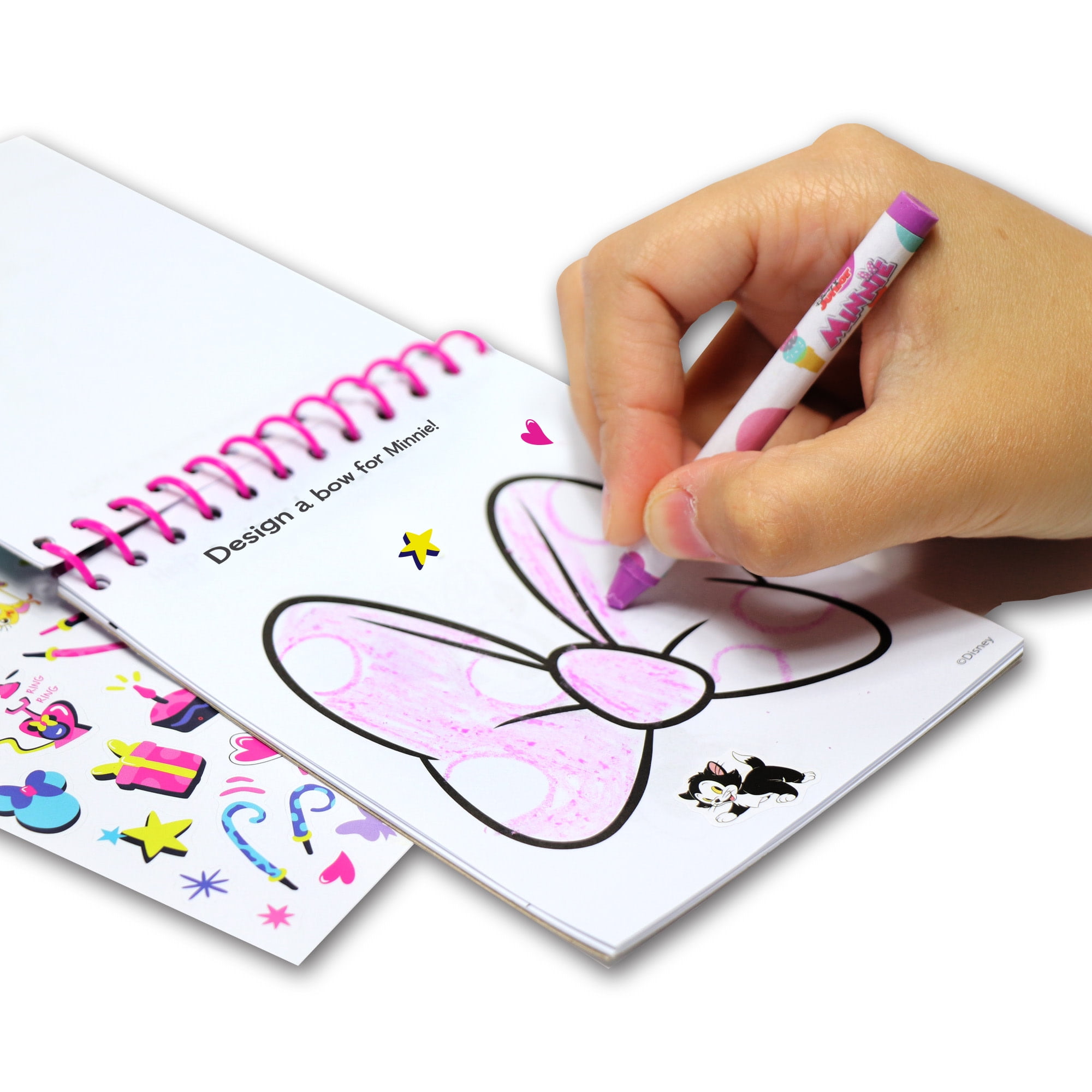 Tara Toy: 5-In-1: Creativity Tub - Minnie - Make Your Own Necklace, Canvas-Wood-Plaster Painting, Stickers & Coloring, Disney Junior, Kids Ages 3+