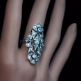 thumbnail image 5 of K-KED Women Delicate Jewelry Fashion Cubic Zircon 925 Silver Filled Wedding Ring Sz 6-10-9, 5 of 6