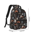 thumbnail image 2 of Uemuo Fox In The Forest Printed Student Durable Water-resistant Backpack,Travel Backpack,Outdoor Activities Backpack, Laptop Backpack, Multi-compartment Backpack, 2 of 5