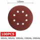 thumbnail image 5 of Discos de lijado de construcción de alta calidad, compatibilidad universal, abrasivos de óxido de aluminio de 125 mm con gancho y bucle, papel de lija resistente para muebles, automóviles, industrias, 5 of 5