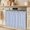 Blue, variant on Gray Thin Lines Oven Skirt for Farmhouse Kitchen Décor, Modern Striped Minimalist Oven Curtain Tie Top Decorative Stove Skirt, Cabinet Dish Washer Curtains with 8 Ribbon Ties 30"x21.5"