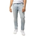 thumbnail image 3 of CULTURA AZURE Mens Slim Fit Denim Jeans, Light Blue, 38X32, 3 of 5