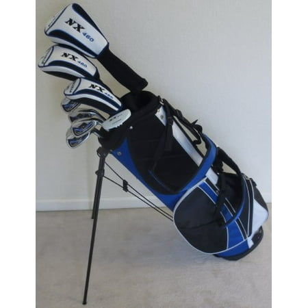 A7 Hybrid Iron - Mens Golf Club Set Driver, Fairway Wood, Hybrid, Irons, Sand Wedge, Putter & Stand Bag Right Handed