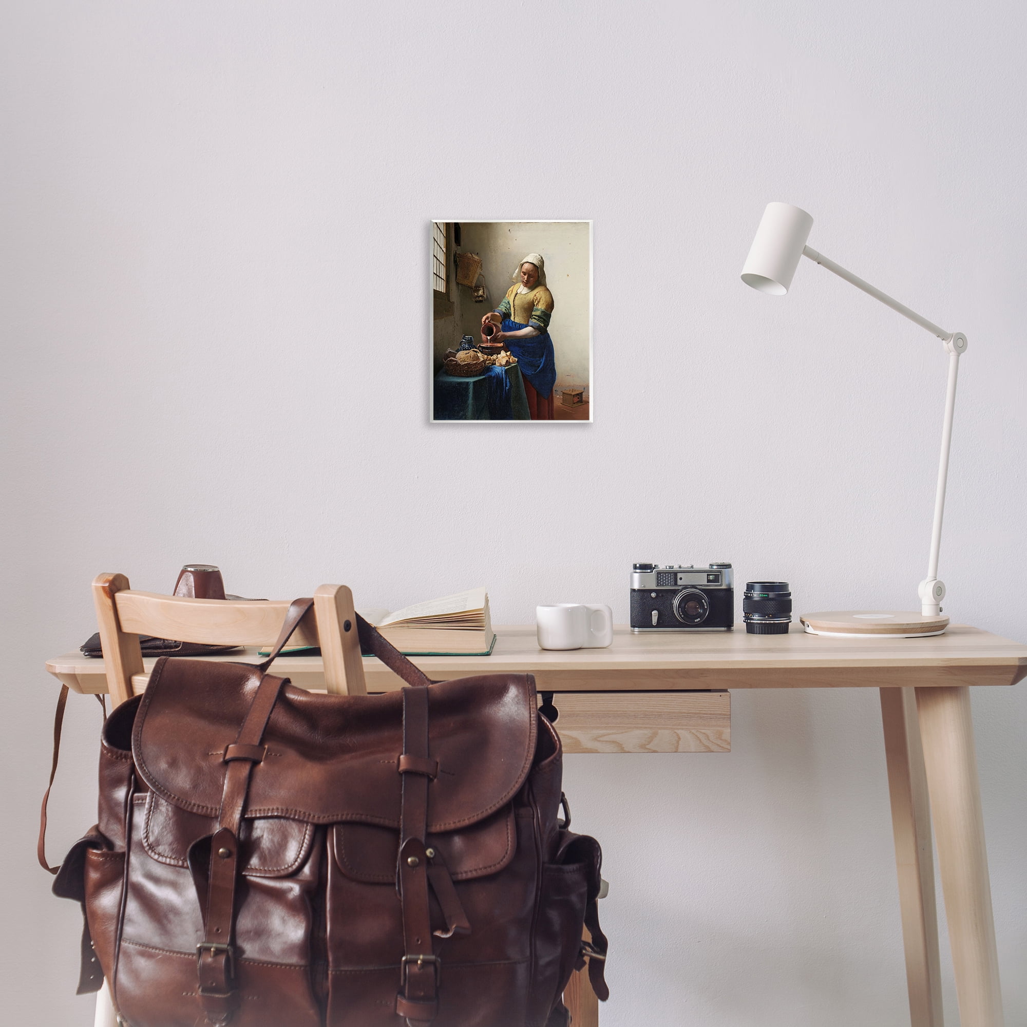 Stupell Industries Classical Vermeer The Milkmaid People Painting Unframed Art Print Wall Art, 11 x 14