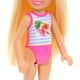 thumbnail image 3 of Muñeca pequeña Barbie Chelsea con traje de baño a rayas y estampado floral, 3 of 4
