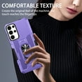 thumbnail image 6 of Compatible for Samsung Galaxy S25 Ultra Case with Kickstand & Slide Camera Cover, Built-in 360° Rotate Ring Stand Magnetic Car Military Grade Shockproof Phone Case for Samsung Galaxy S25 Ultra,Purple, 6 of 10
