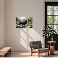 thumbnail image 3 of ZHONGYUTONG Bison Canvas Wall Art American Buffalo Pictures Wall Decor Wilderness Animal Painting Print for Living Room Decor Framed (12.00" x 18.00"), 3 of 5